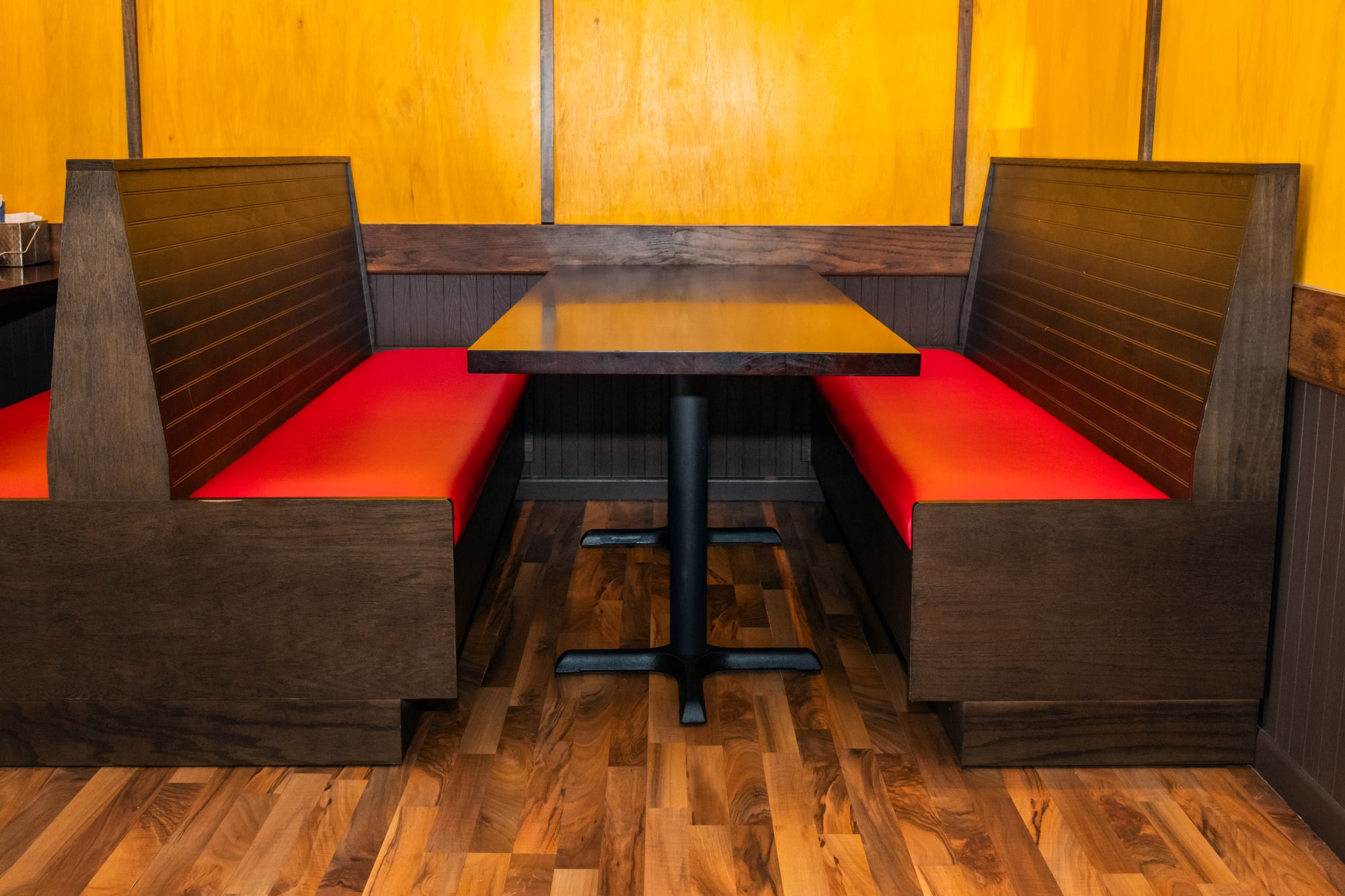 Restaurant Booth Seating Collection Laminate Frame Restaurant Booth with  Padded Seat and Back