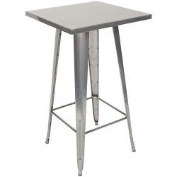 Patio Metal Table with Bar Height Base