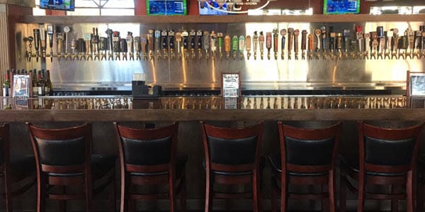 Padded restaurant wood bar stools