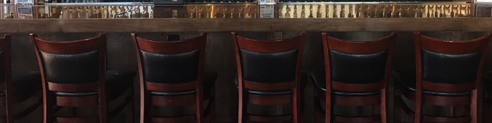 Padded restaurant wood bar stools