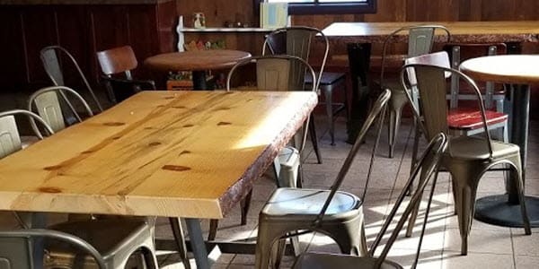 industrial chairs and tables for restaurants