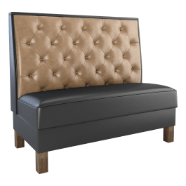 Tufted Back Style Booth exudes elegance. Commercial Restaurant Booth