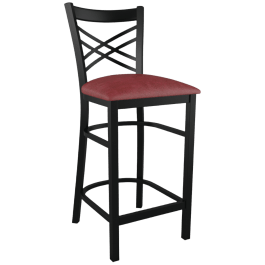 Metal x back counter hot sale stool
