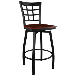 Metal bar stools with arms on sale