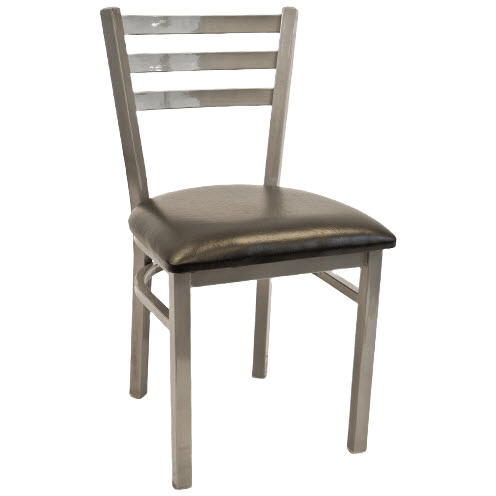 Metal Ladder Back Chair with 3 Slats