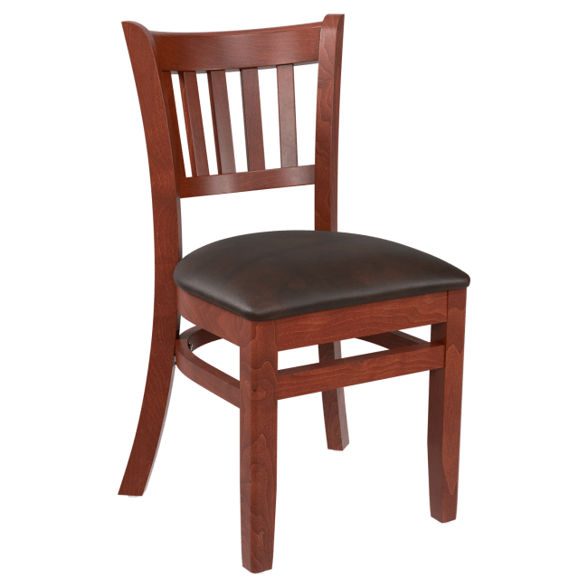 Premium US Made Vertical Slat Wood Restaurant Chair