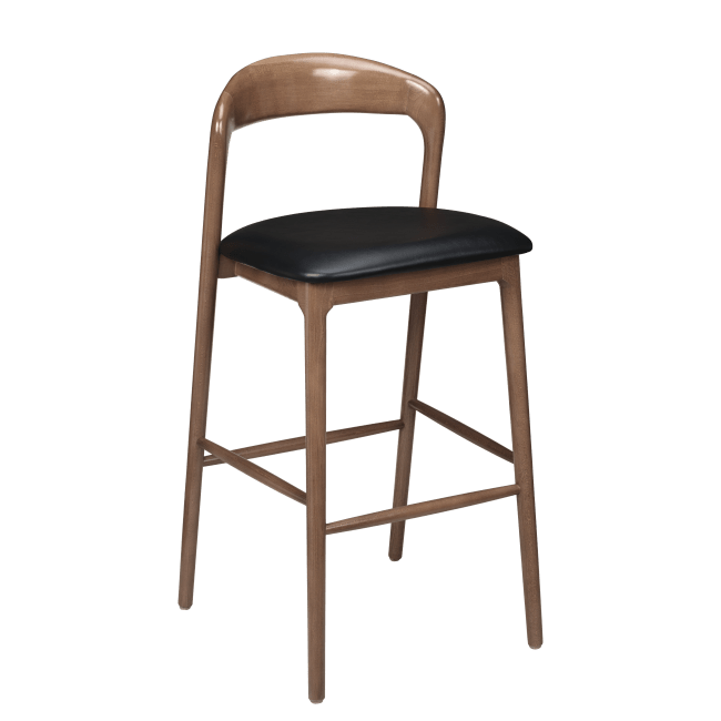 Premium Sigrid Wood Bar Stool