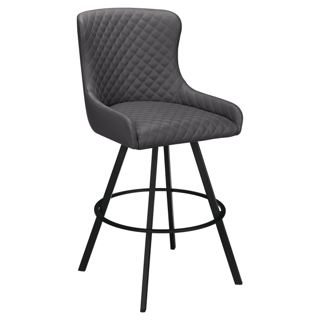 Premium Savino Swivel Bar Stool with Circular Frame