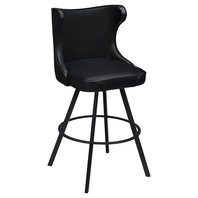 Darlo Premium Bucket Swivel Bar Stool with Circular Frame