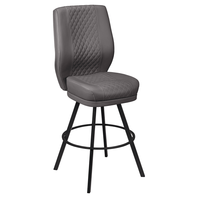 Tesoro Diamond Back Premium Bucket Bar Stool with Circular Frame