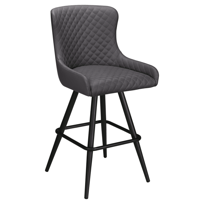 Premium Savino Swivel Bar Stool with Square Frame