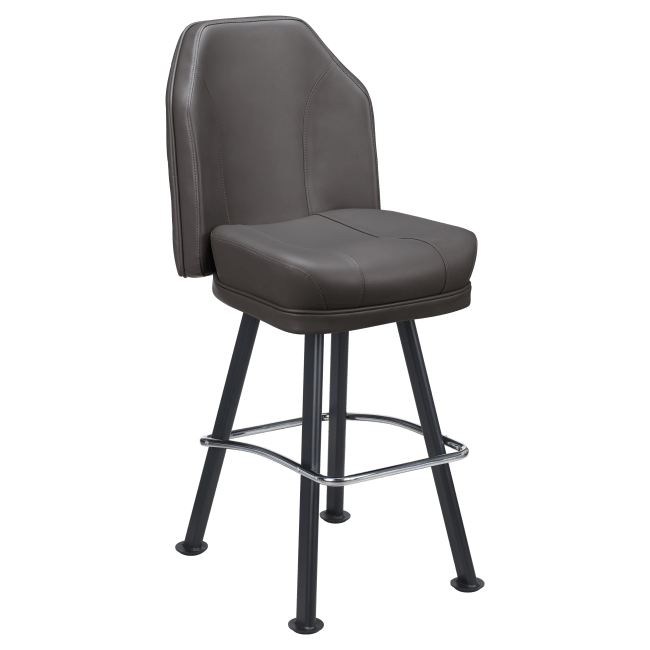 Giada Premium Casino Bucket Bar Stool with Arched-Oval Frame