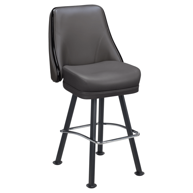 Regina Premium Casino Bucket Bar Stool with Arched-Oval Frame