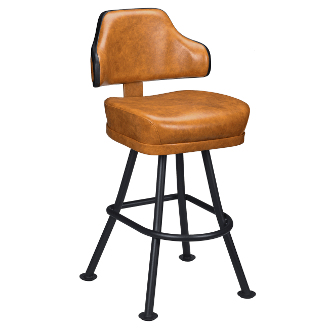 Gioco Premium Casino Bucket Bar Stool with Orbit Frame