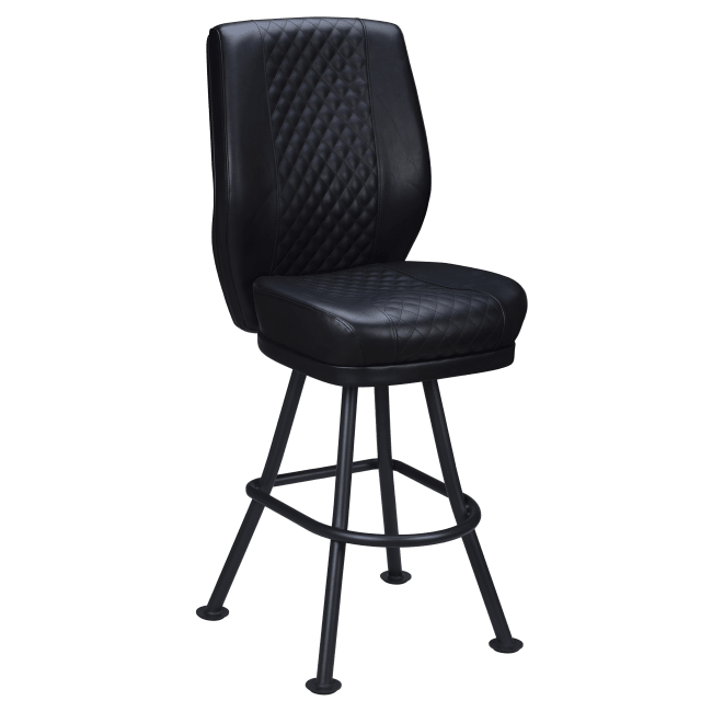 Tesoro Diamond Back Premium Bucket Bar Stool with Orbit Frame