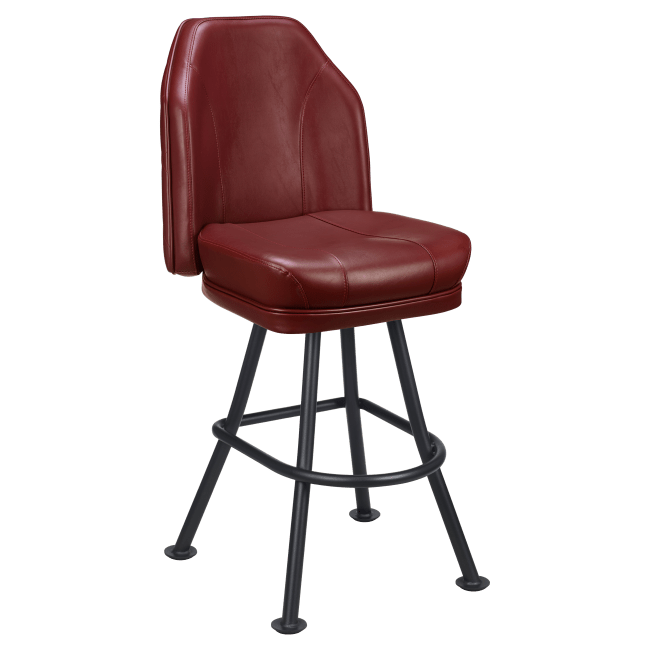 Giada Premium Casino Bucket Bar Stool with Orbit Frame