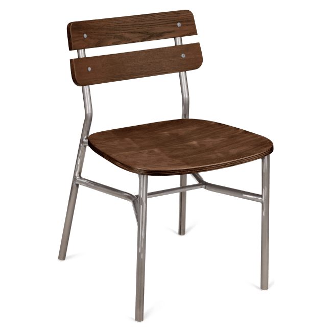 Palmer Metal Chair in Clear Coat Finish