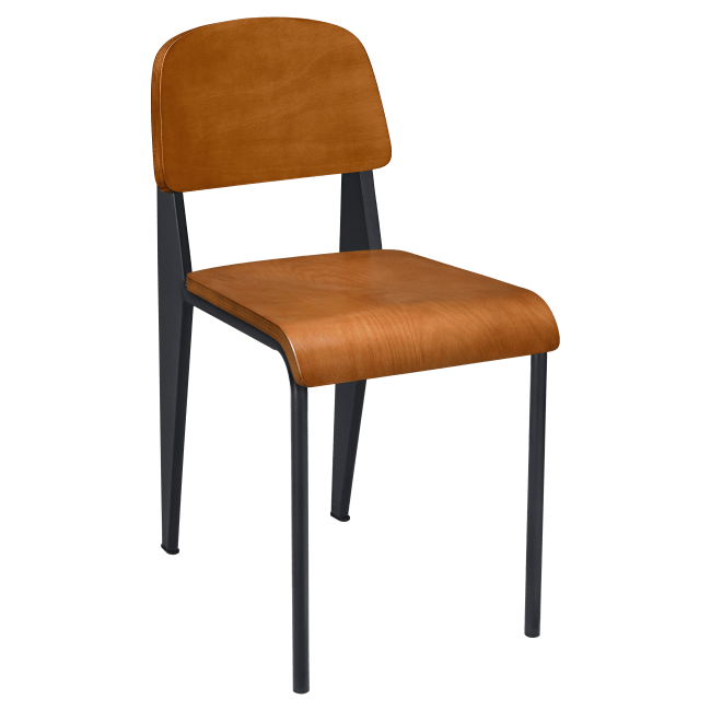 Nico Metal Chair with Wood Back
