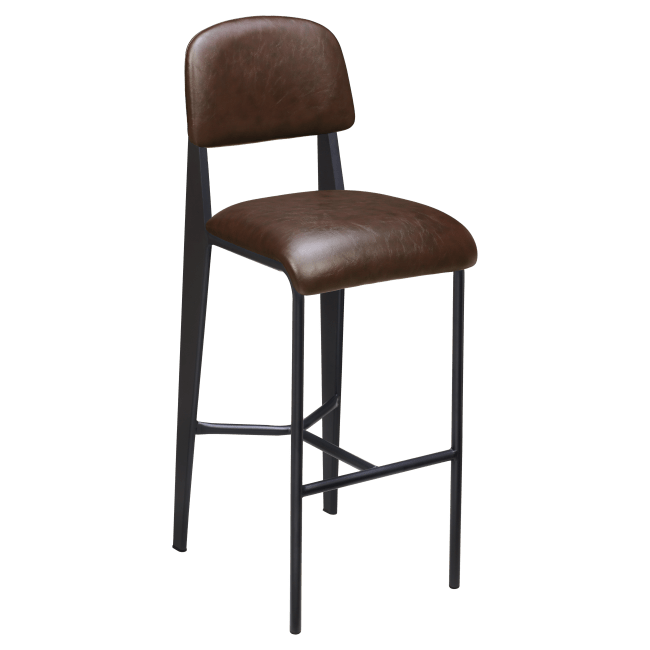 Nico Padded Metal Bar Stool