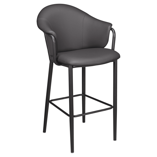 Kova Metal Bar Stool with Arms