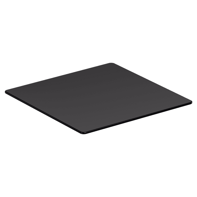 Black Outdoor Resin Table Top with Phenolic Edge