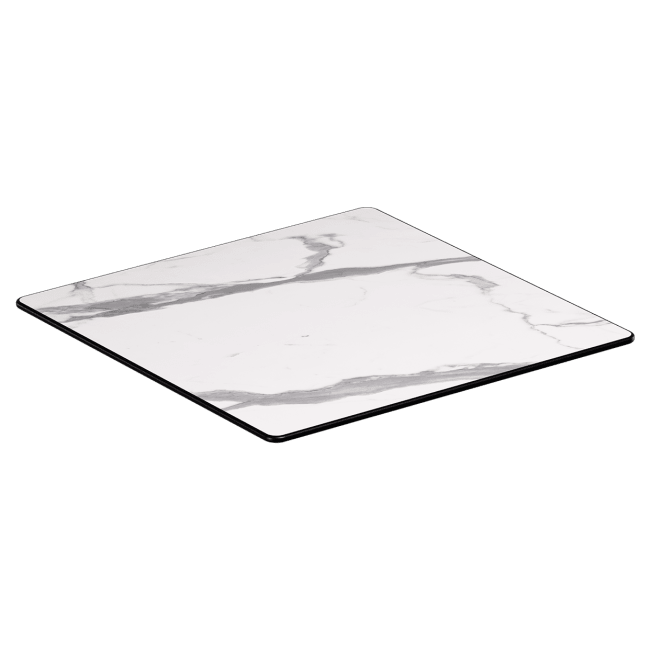 Light Marble Heavy Duty Outdoor Resin Table Top with Phenolic Edge