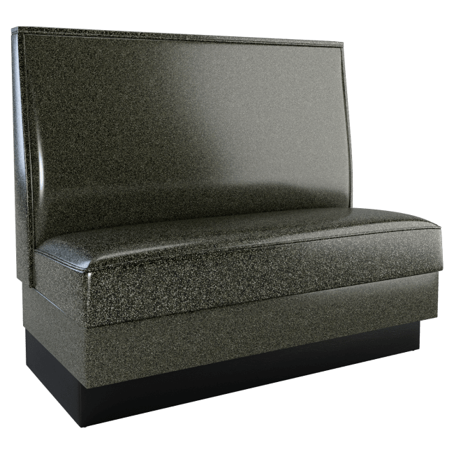 Plain Back Restaurant Diner Booth with Padded Base
