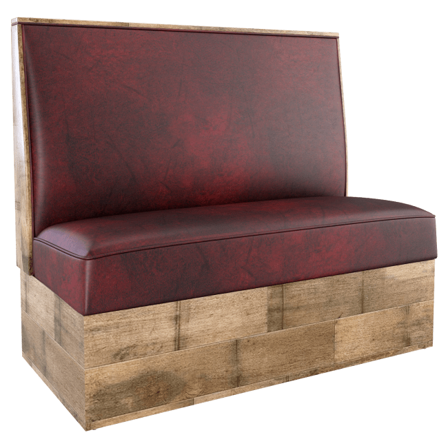SH Reclaimed Style Plain Back Booth
