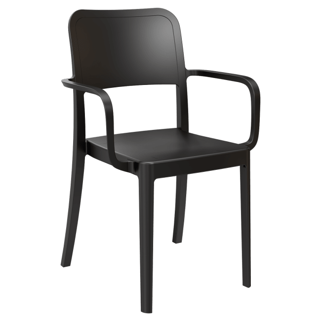 Parker Solid Back Outdoor Resin Armchair