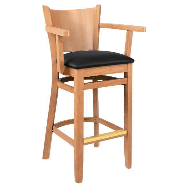 The Tiffany Wood Arm Bar Stool 