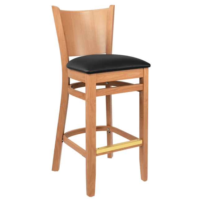 Premium US Made Tiffany Wood Restaurant Bar Stool