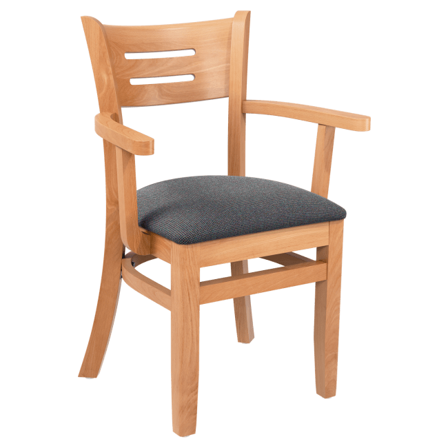 Premium US Made Henry Wood Chair with Arms