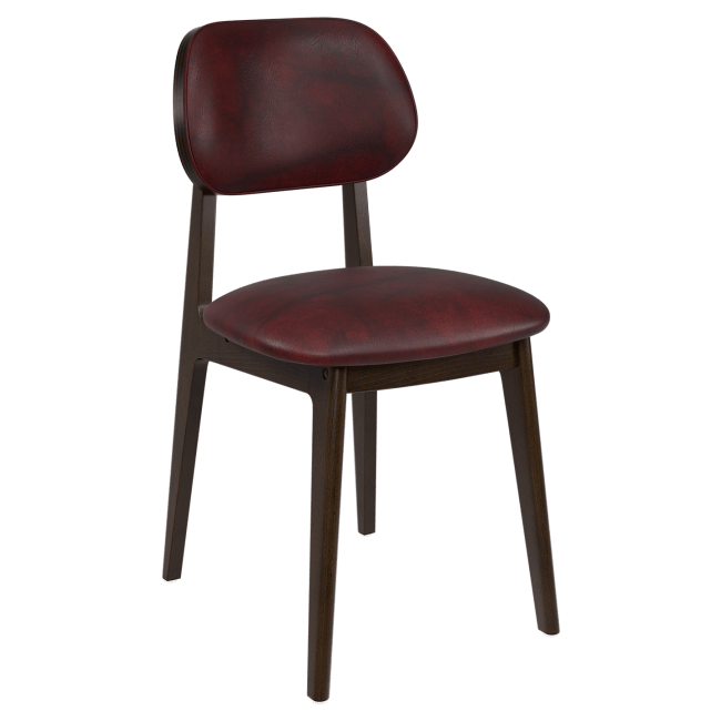 Gisselle Wood Chair with Padded Back