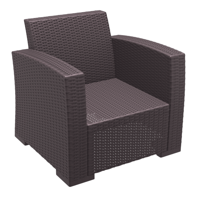 Shelly Commercial Resin Patio Club Chair