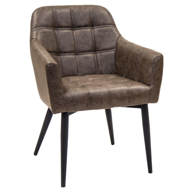 Midcentury Upholstered Arm Chair