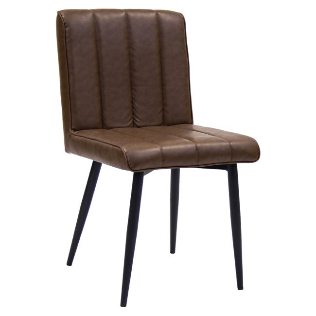 Erada Brown Vinyl Chair