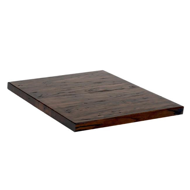 Industrial Series Dark Walnut Elm Wood Table Top