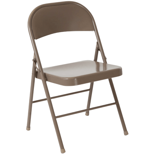 Double Braced Metal Folding Chair