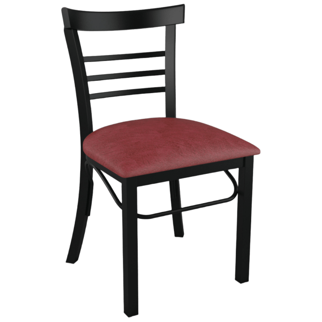 Rounded Ladder Back Metal Restaurant Chair