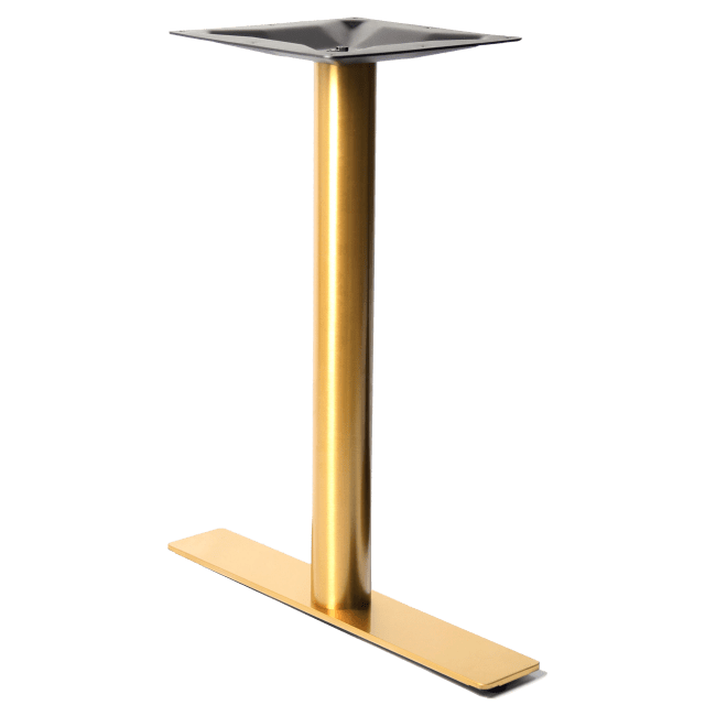 Gold Square Stainless Steel Table Base 