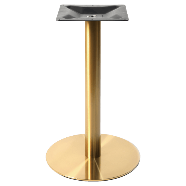 Gold Round Stainless Steel Table Base