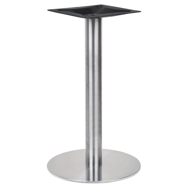 Stainless Steel Round Outdoor Table Base - Standard Height
