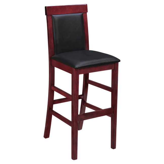 Premium Irving Upholstered Wood Bar Stool
