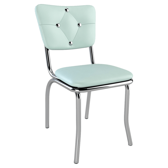 Diamond Button Tuft  Back Diner Chair