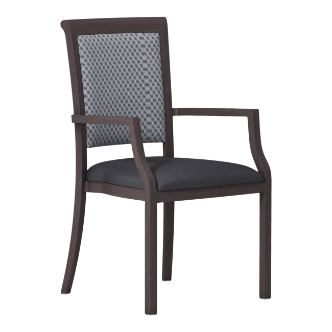 Clemens High Back Aluminum Arm Chair