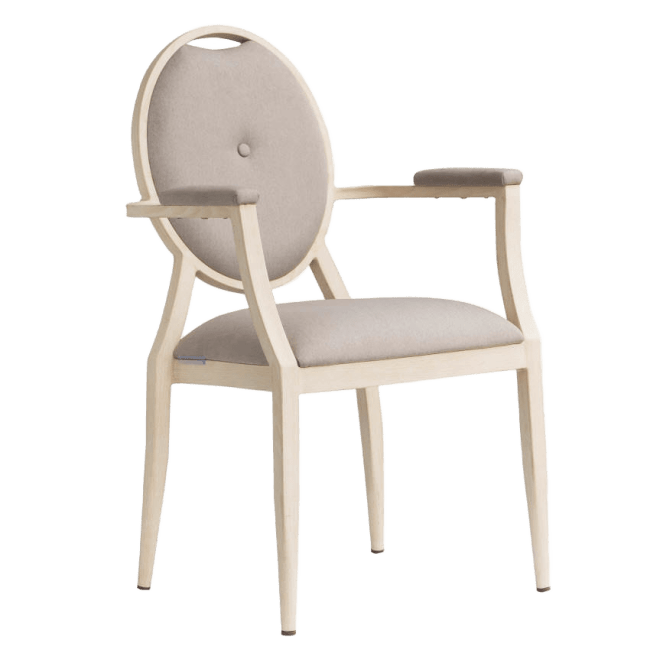 Venus Padded Aluminum Arm Chair