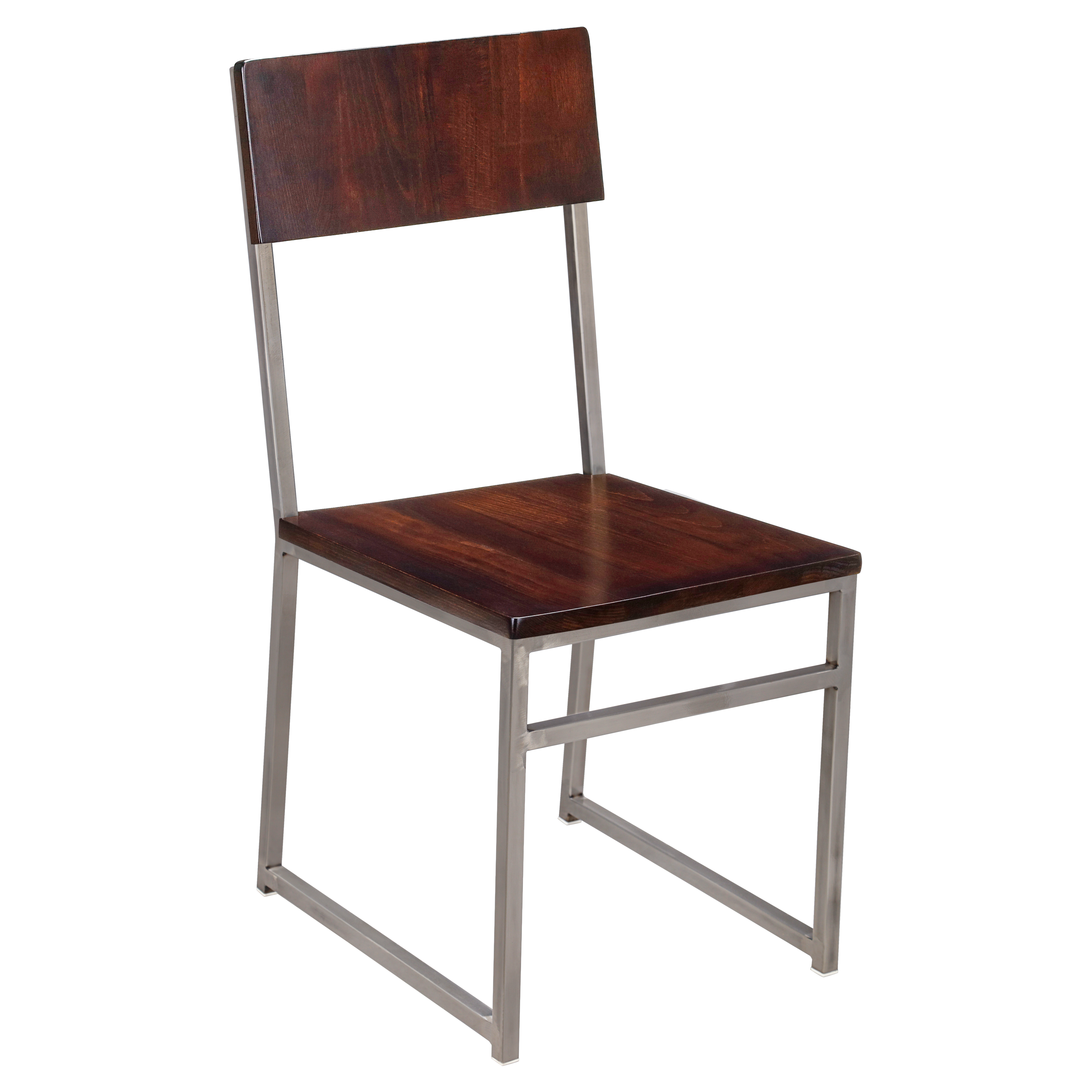 Indy Metal Chair with Wood Back
