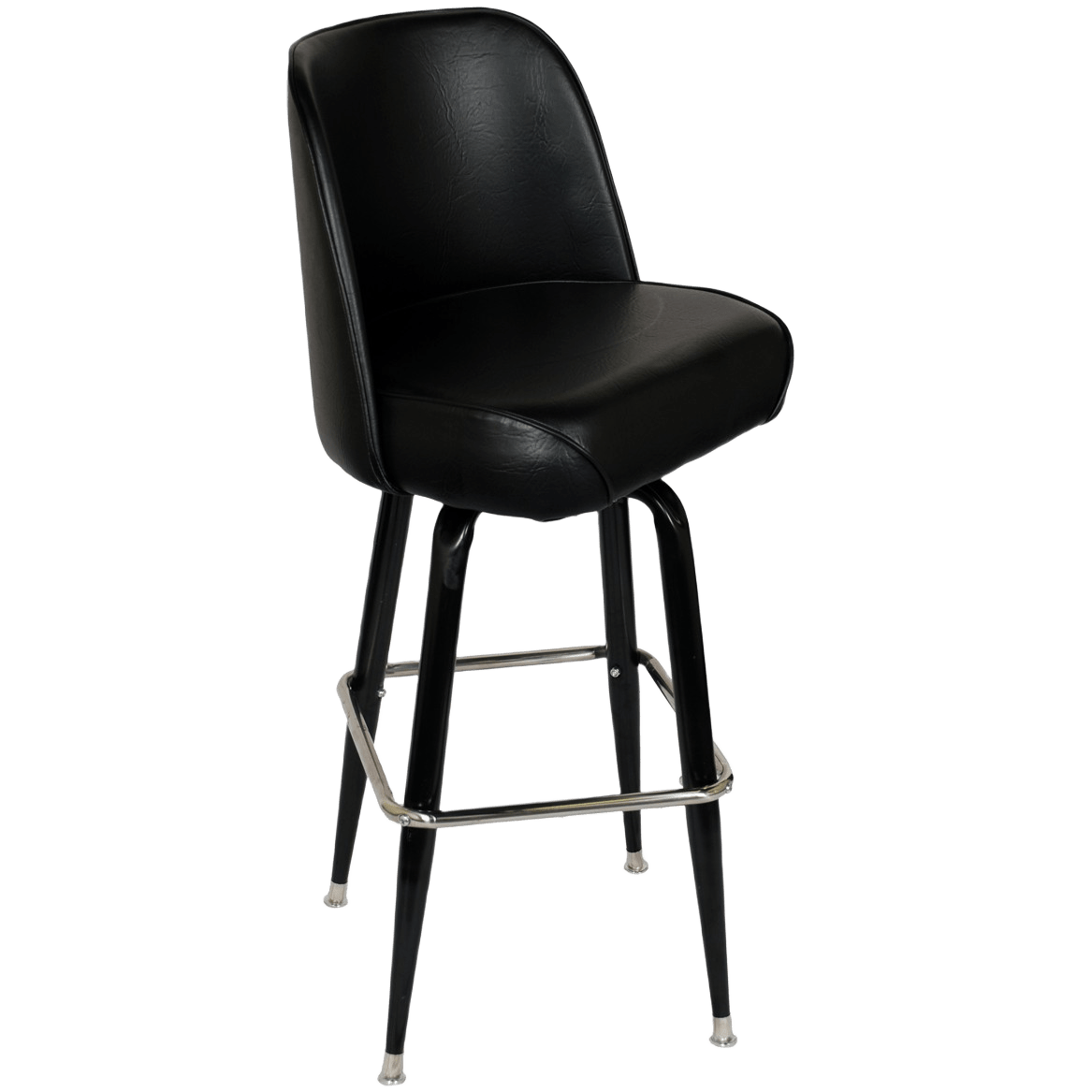 Metal Barstool with Swivel Bucket Seat 