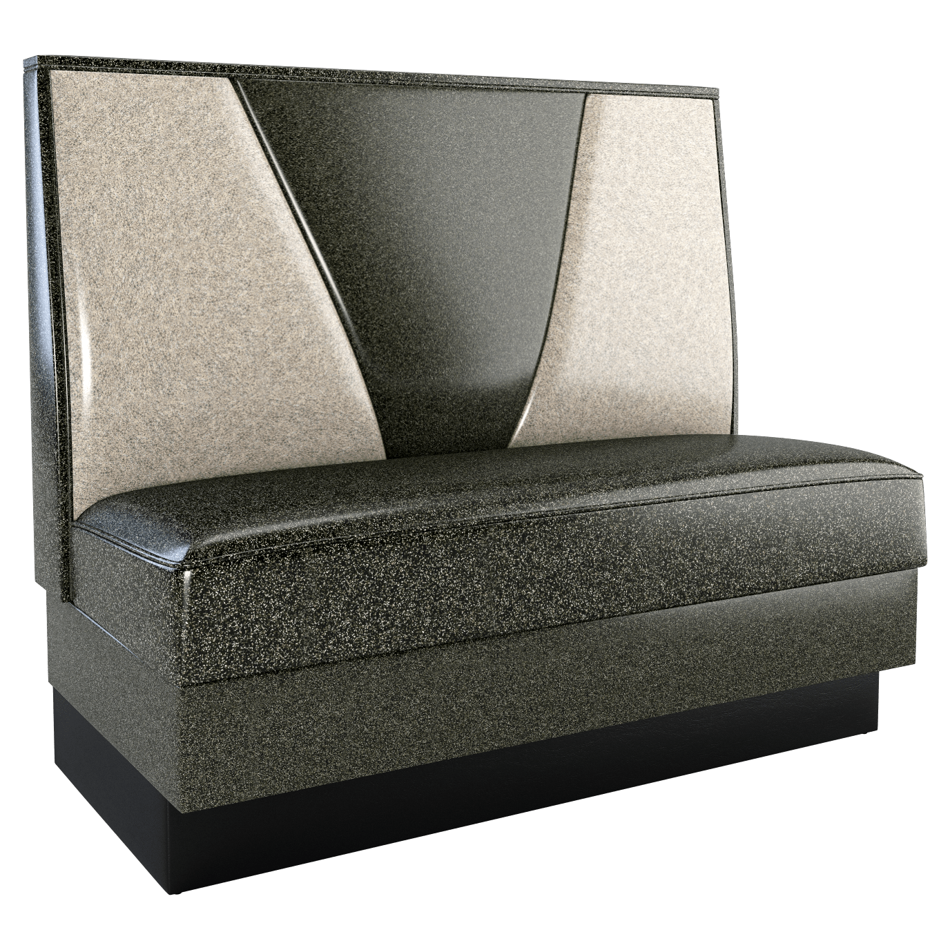 V Shape Back Restaurant Diner Booth with Padded Base