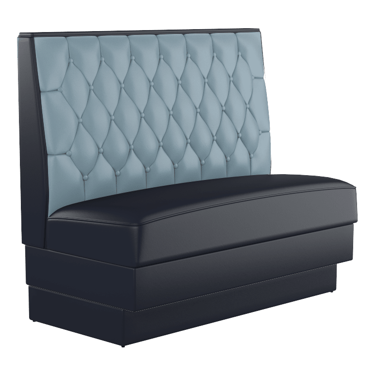 High Quality Restaurant Wall Bench Tufted back 36" high back custom bulit sizes 